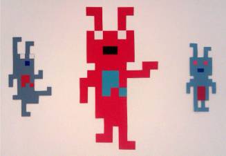 3 bunnies high contrast